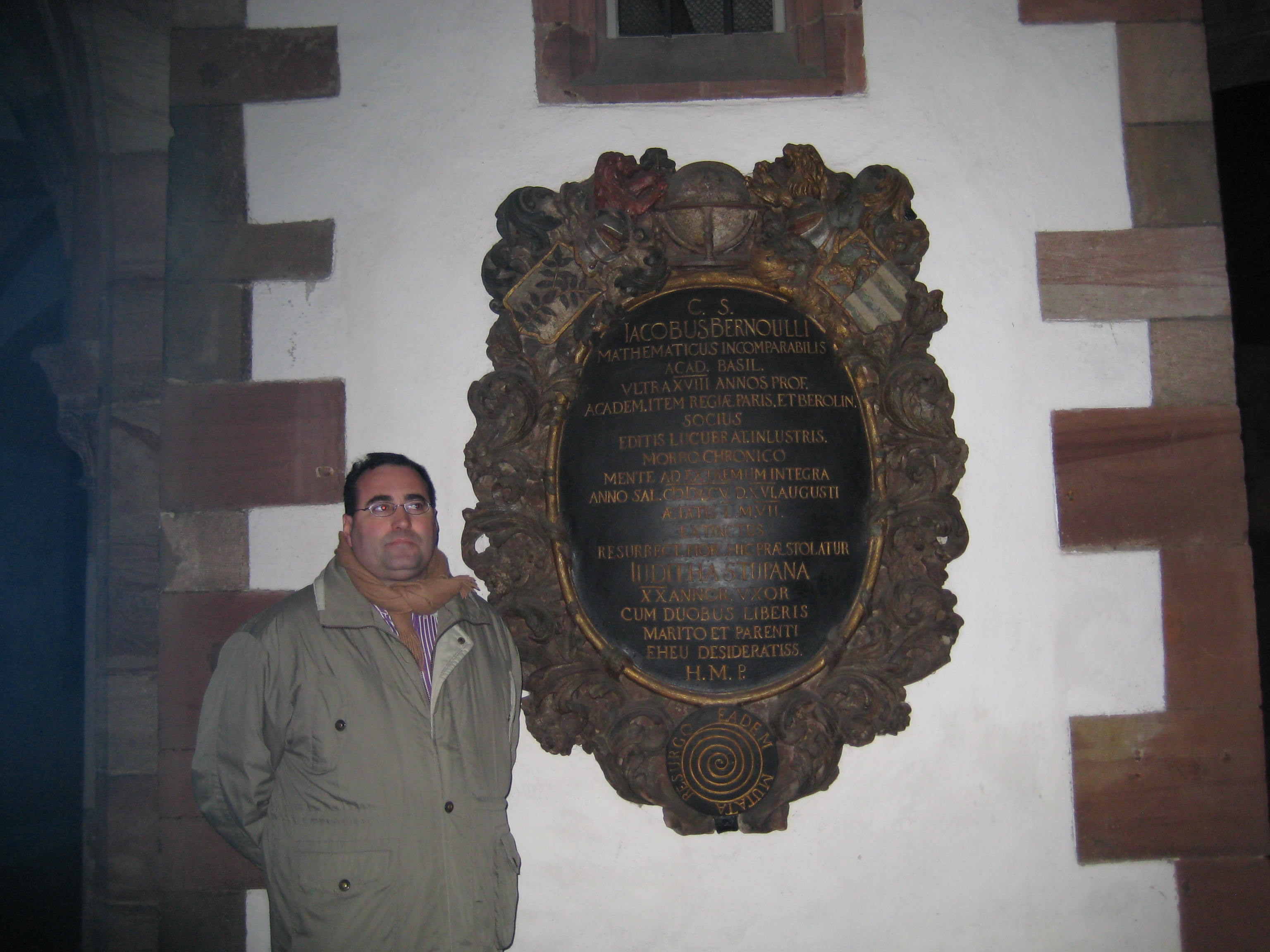 PLACA MORTUORIA DE JACOB BERNOULLI